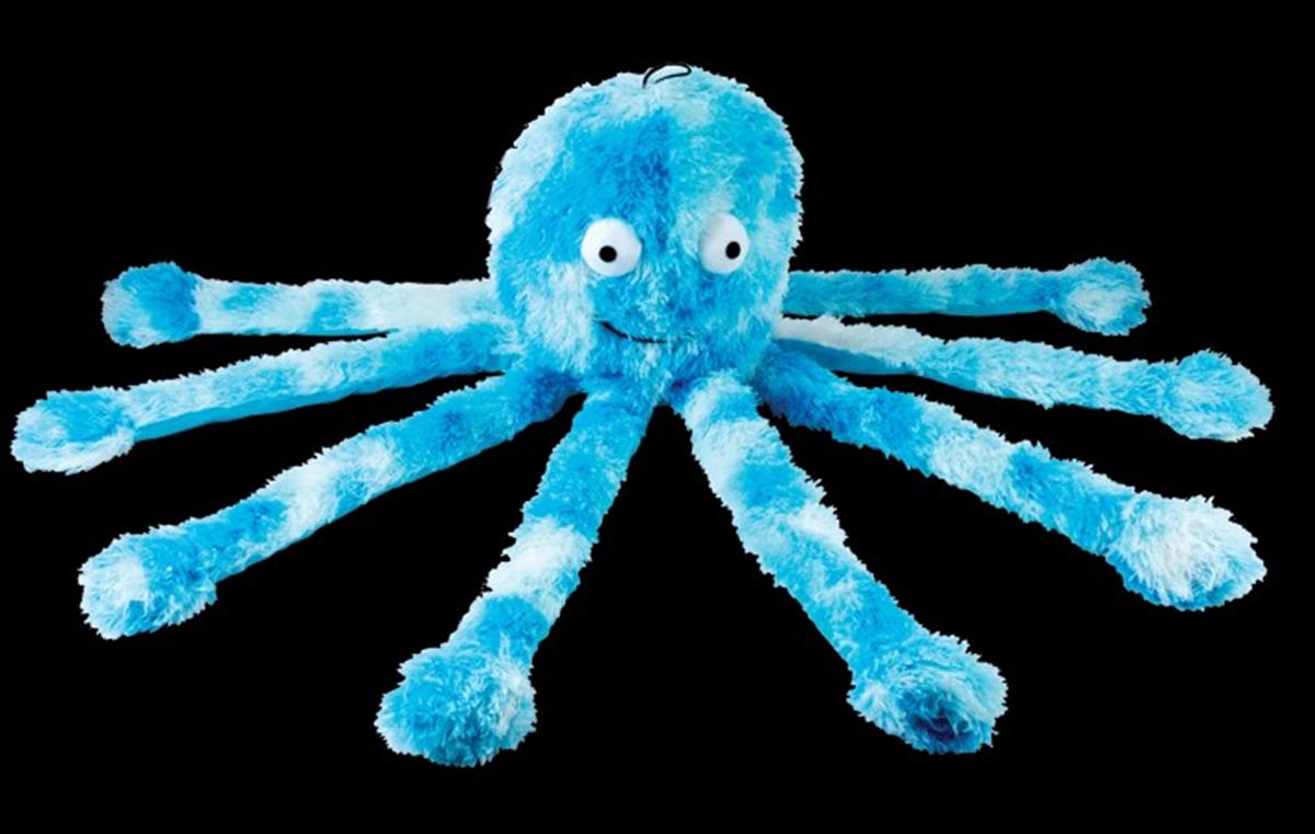 Octopus Daddy L 63cm Blauw
